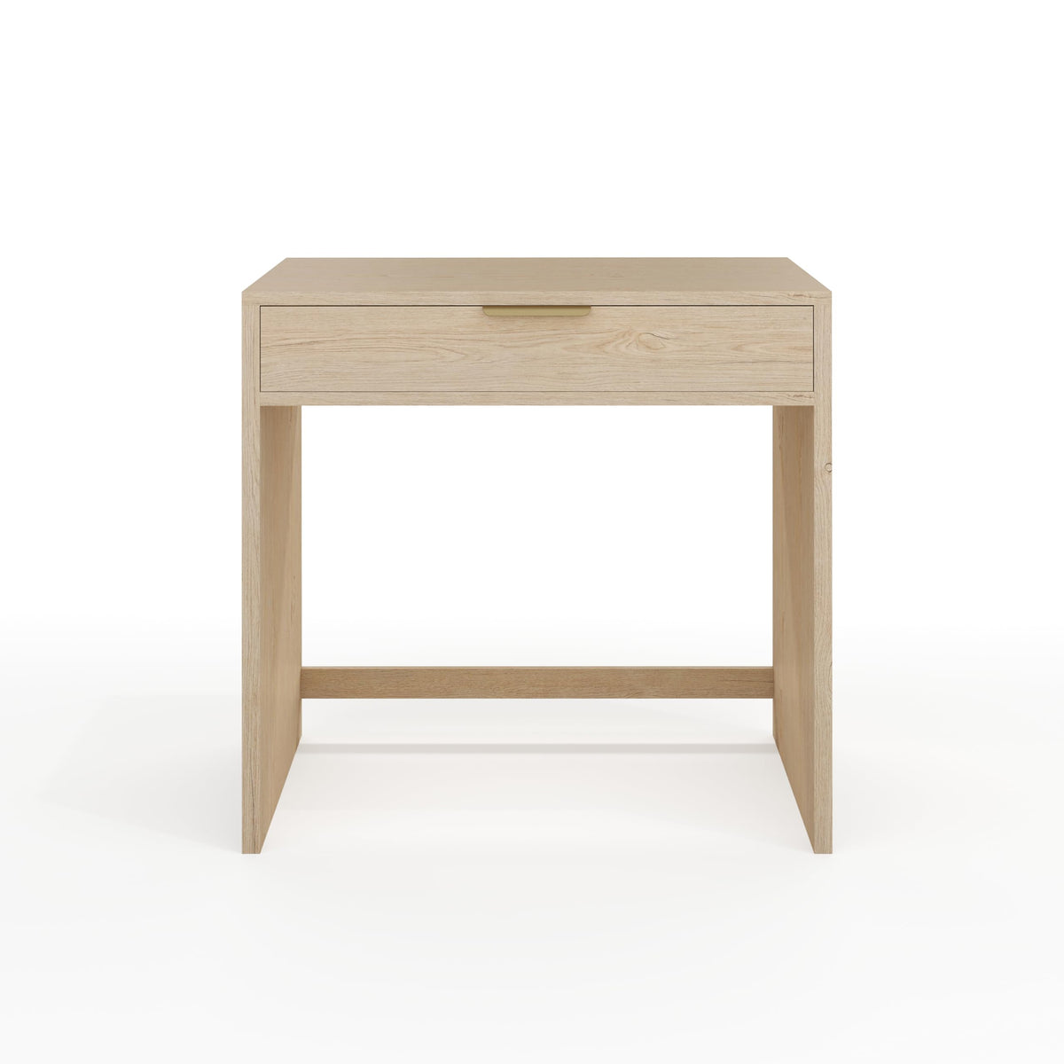 Martha Stewart Kayden Modular Single-Drawer Desk, Light Natural