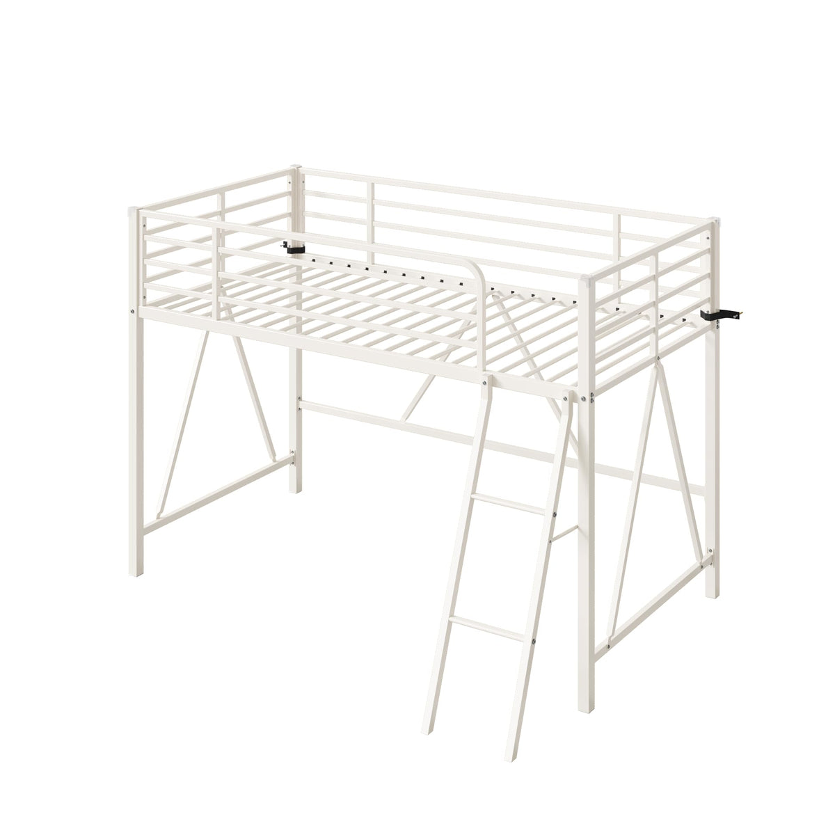 Twin Metal Low Loft Bed