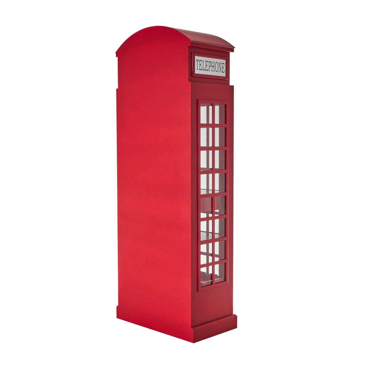 Red Telephone Booth Wine Rack