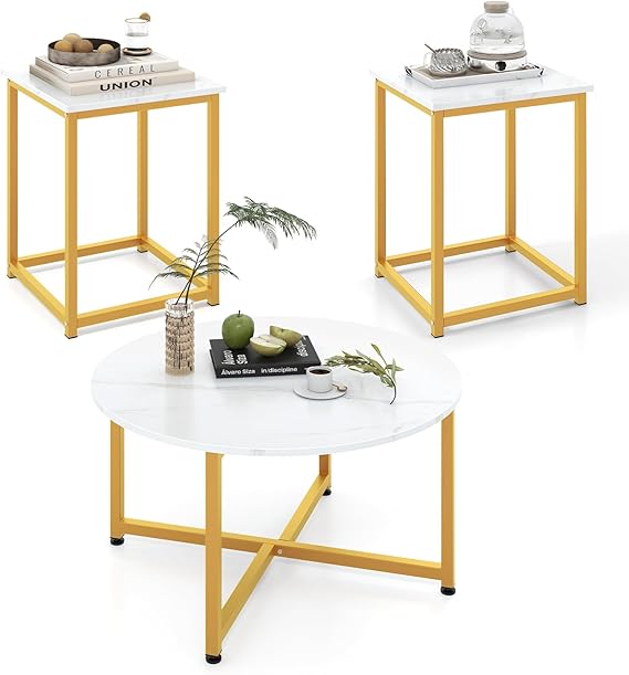 3-Piece Farmhouse Nesting Table Set