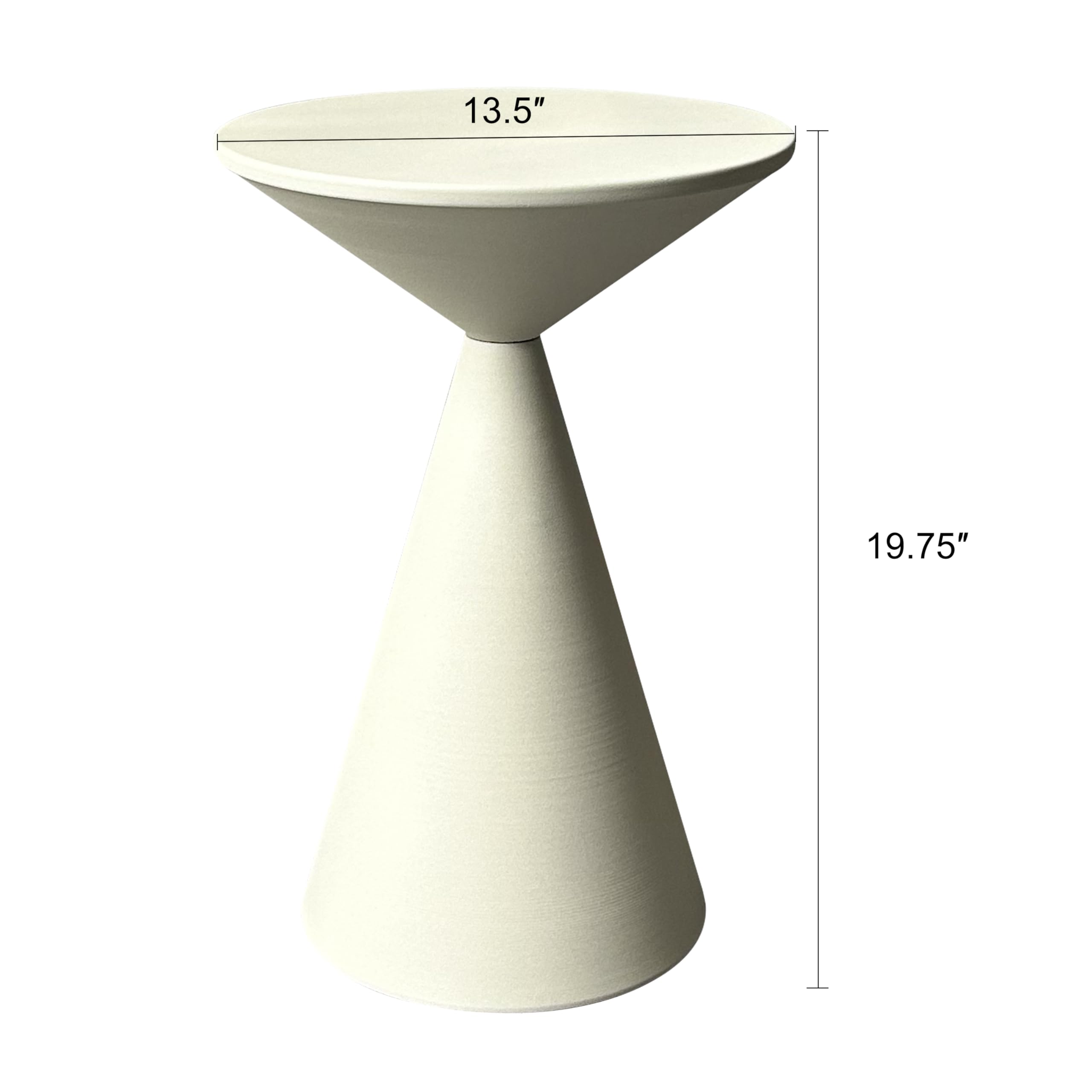 Round Metal Accent Side Table