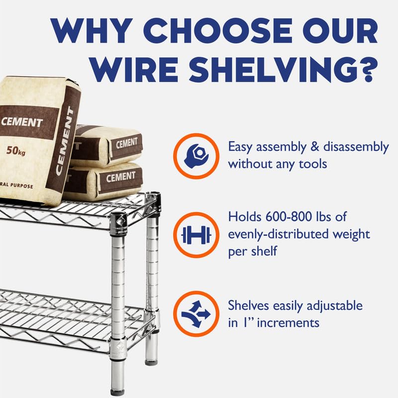 SI Shelving Inc. 14" d x 36" w x 72" h Wine Rack with 9 Shelves, Weight Capacity 100lsb Evenly Distributed