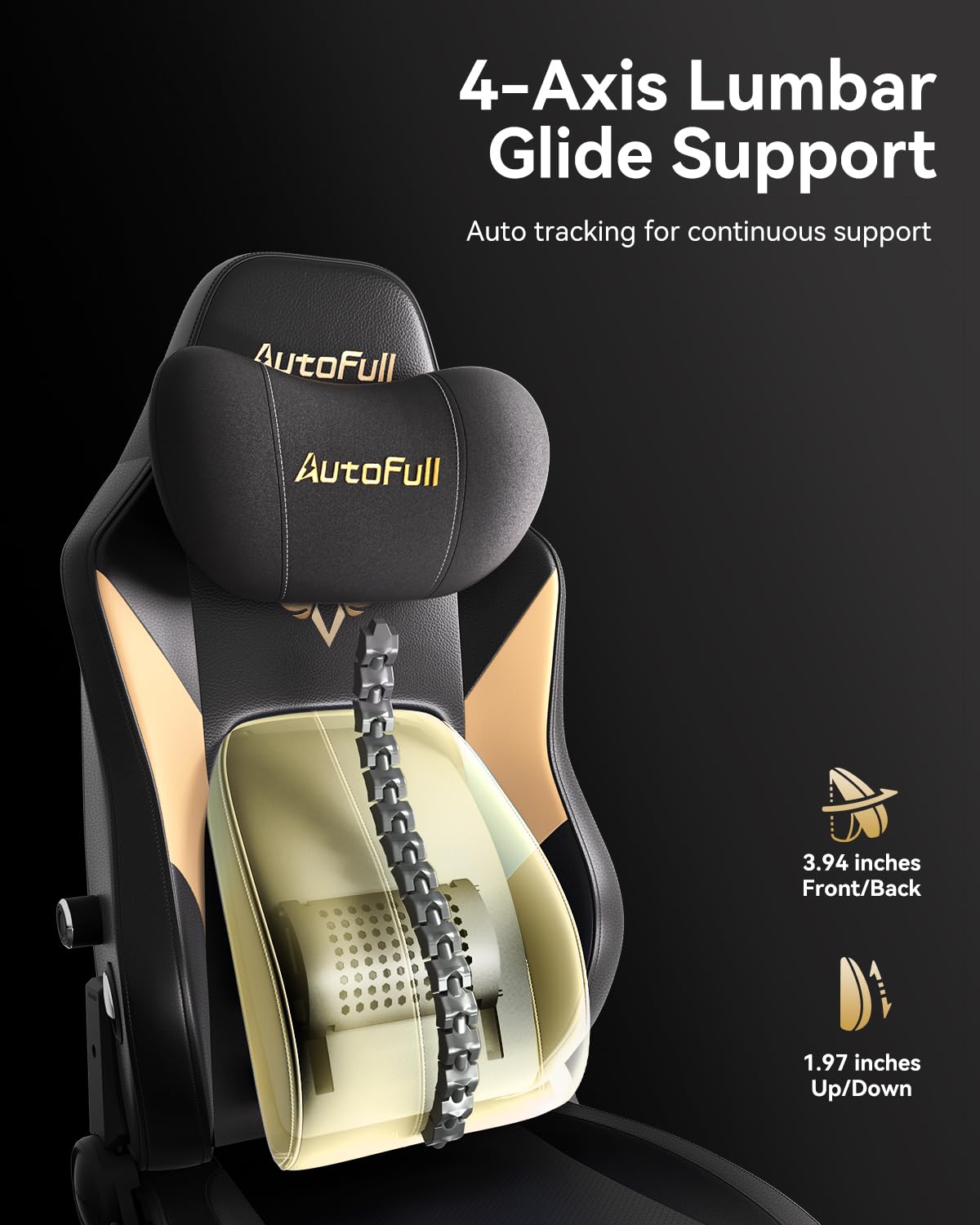Ergonomic Gaming Chair with Heated & Ventilated Seat