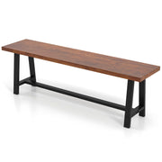 Rustic Wood Dining Bench