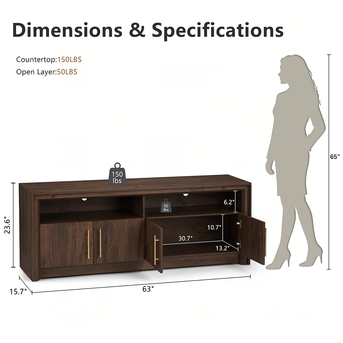 Walnut TV Stand