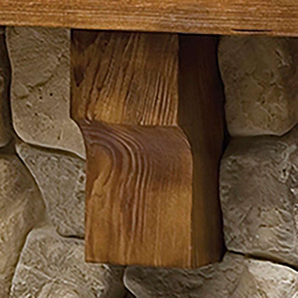 Rustic Stone-Look Electric Fireplace