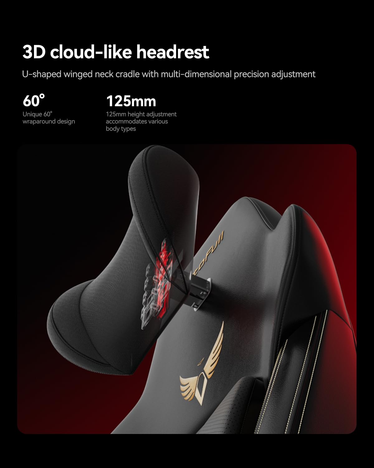 Ergonomic Gaming Chair with Dynamic Lumbar Support