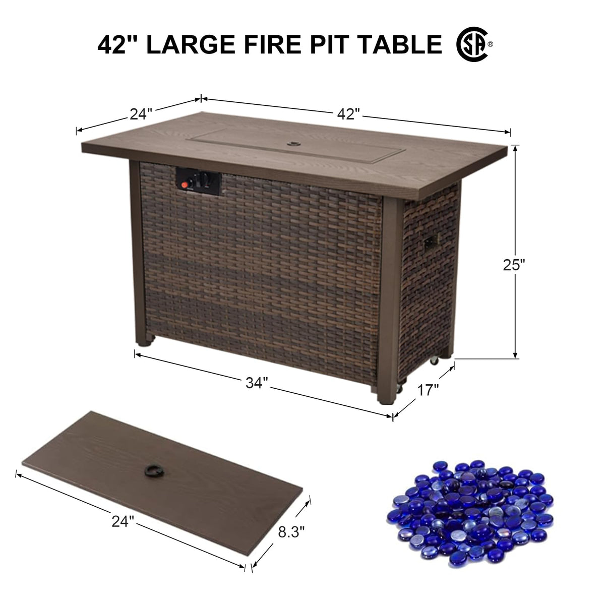 Propane Fire Pit Table