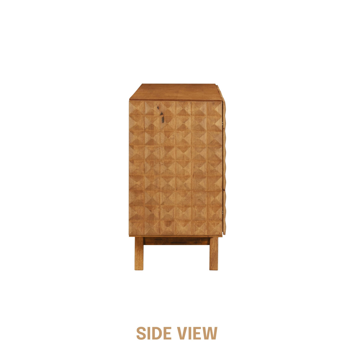 Solid Wood 4-Door Sideboard