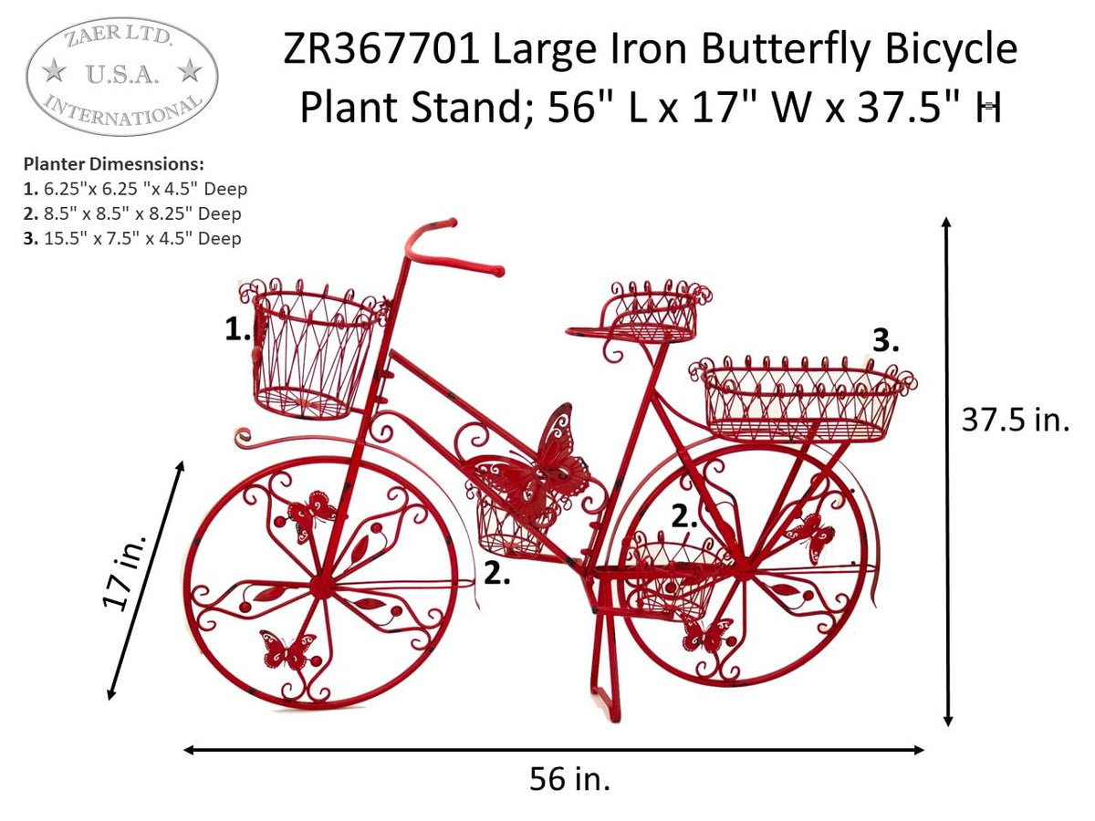 Zaer Ltd. Bicycle Plant Stand (Moss Green)