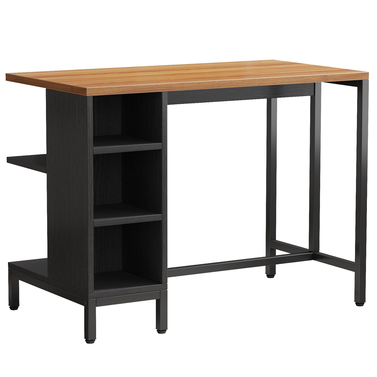 Kitchen Island with Storage Shelves