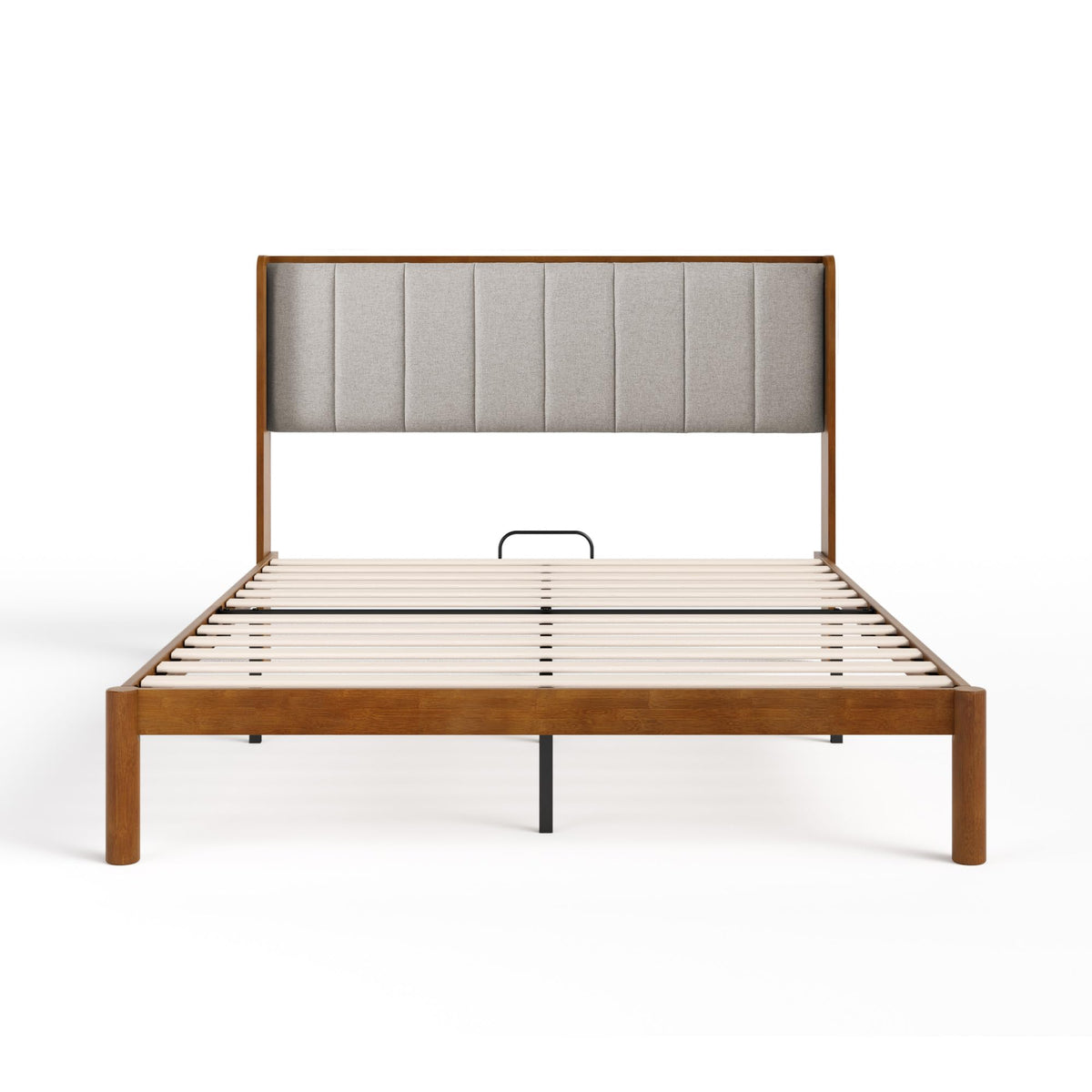 Queen Bamboo Wingback Platform Bed