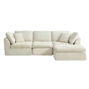 L-Shaped Chenille Modular Sectional
