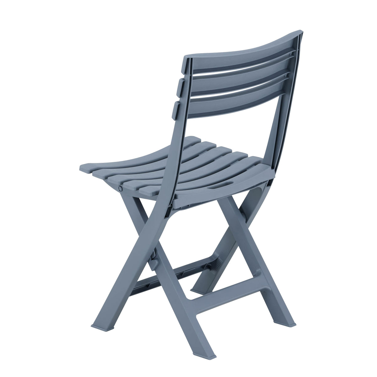 ARIA HOME 3 Piece Outdoor Bistro Set, Round Folding Patio Table and 2 Chairs, Blue