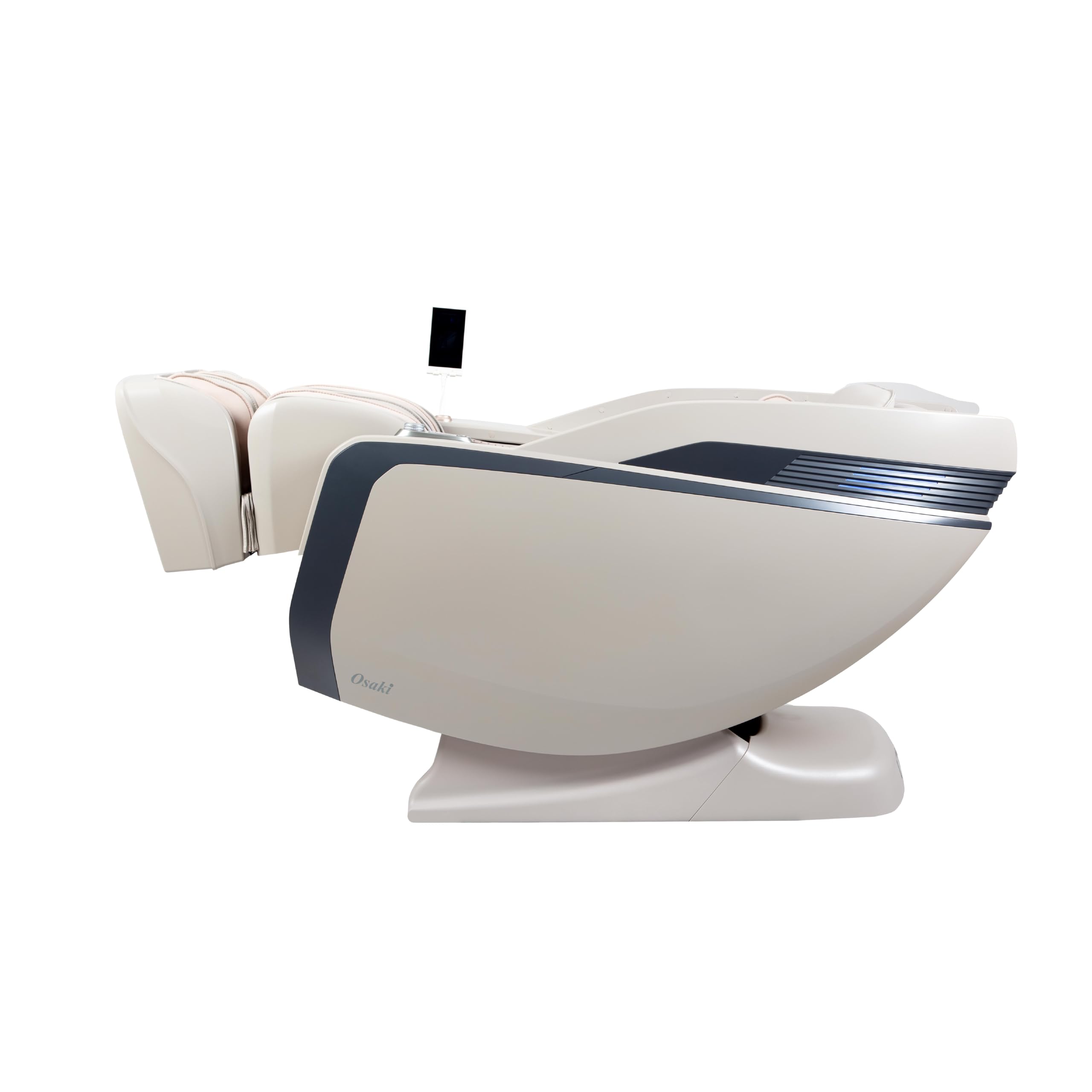 Osaki Monarch Full Body Massage Chair | Zero Gravity 3D SL-Track | Space Saving Technology Recliner| 9 Unique Auto Programs | Bluetooth Connection (LE Taupe)