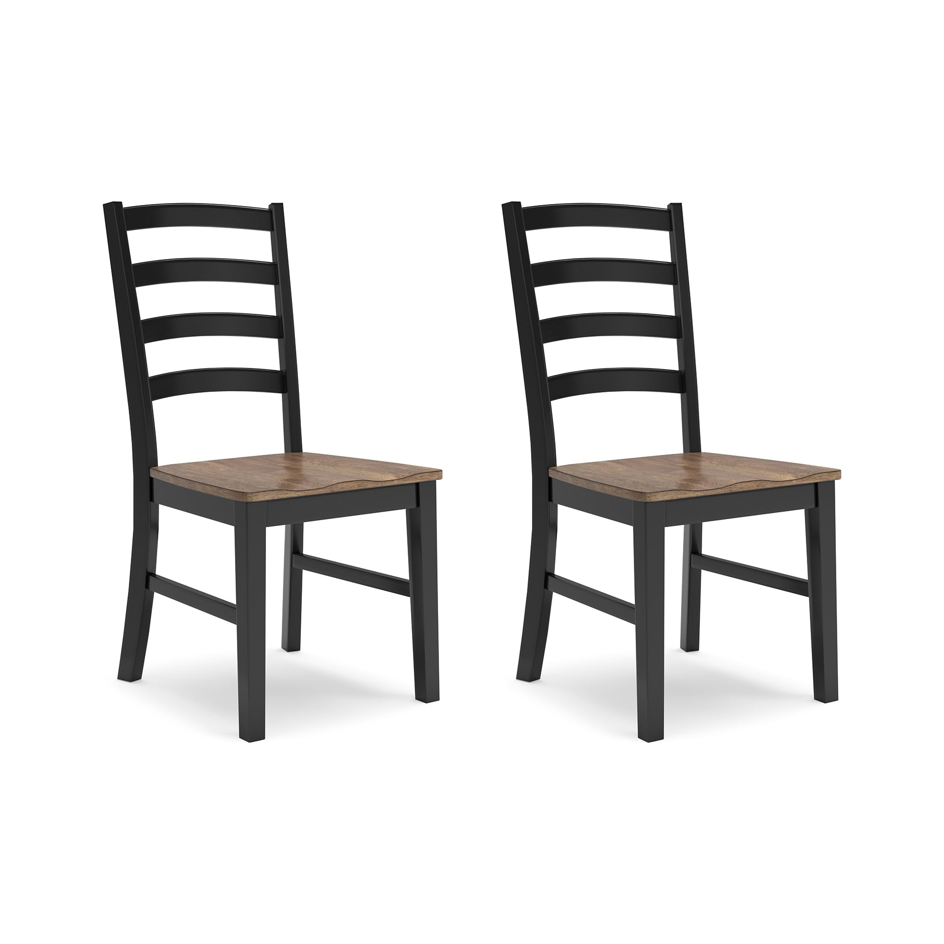 Ladderback Dining Chairs, Set of 2