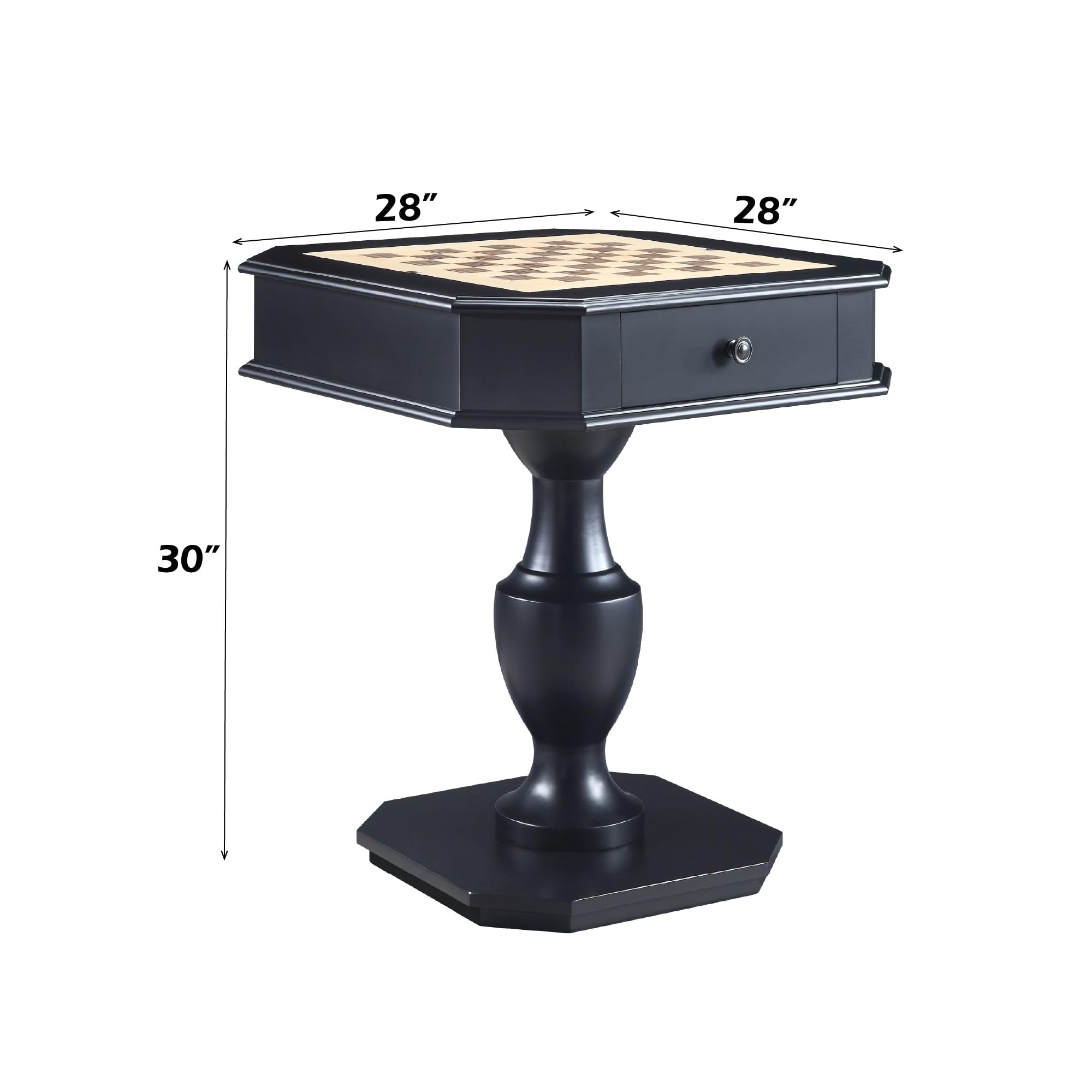 2-Drawer Wooden Game Table