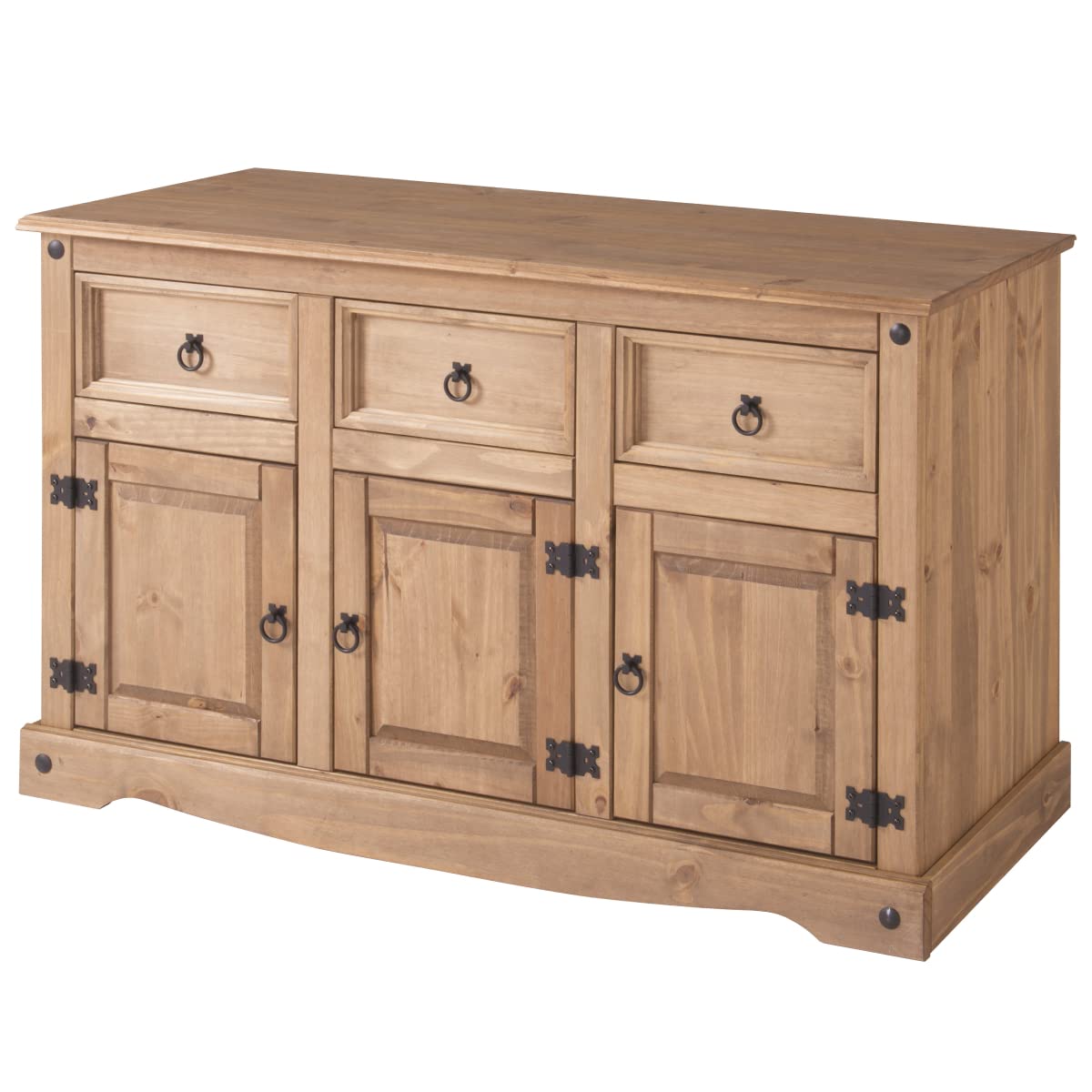 Wood Sideboard with 3 Doors & 3 Drawers