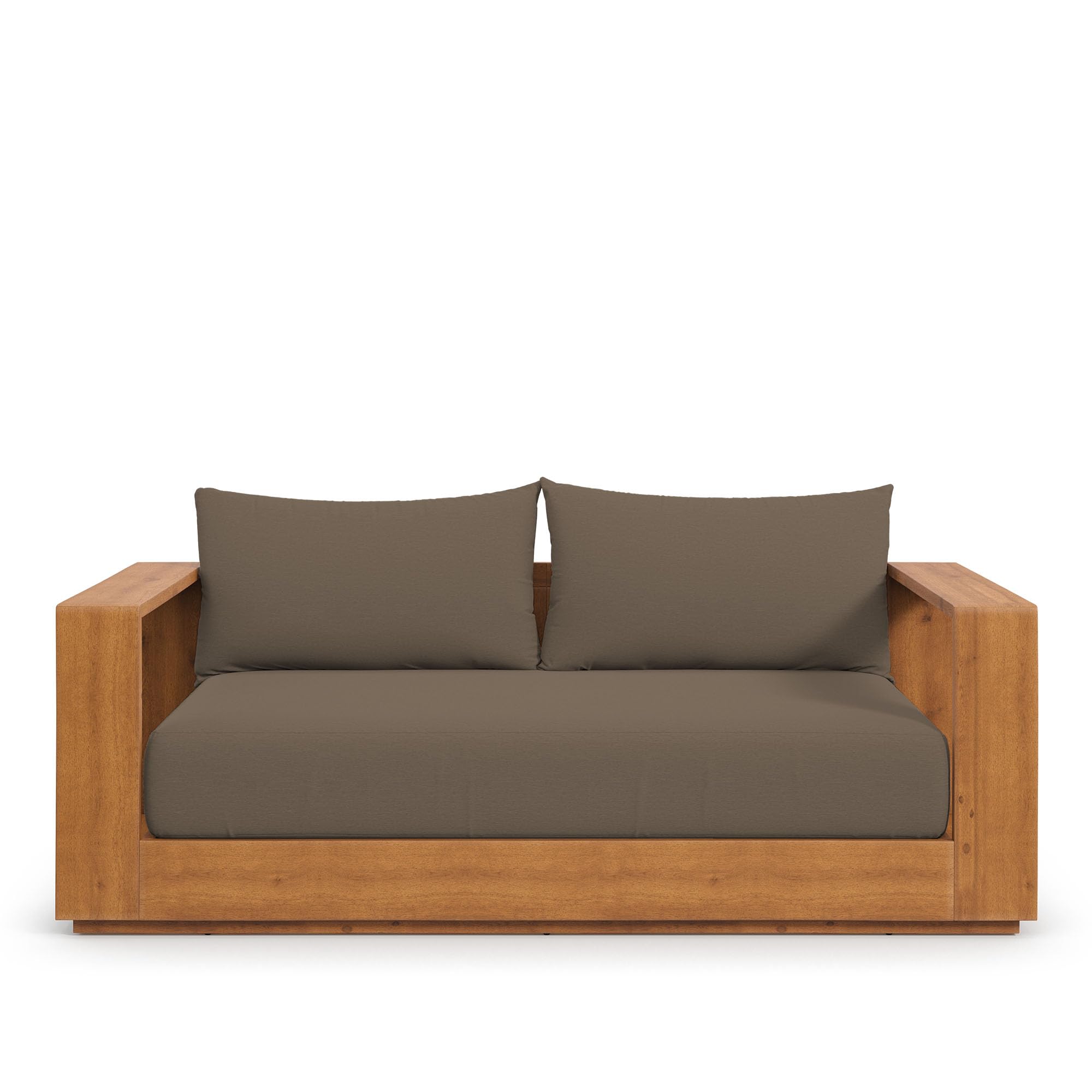 Acacia Wood Outdoor Patio Loveseat