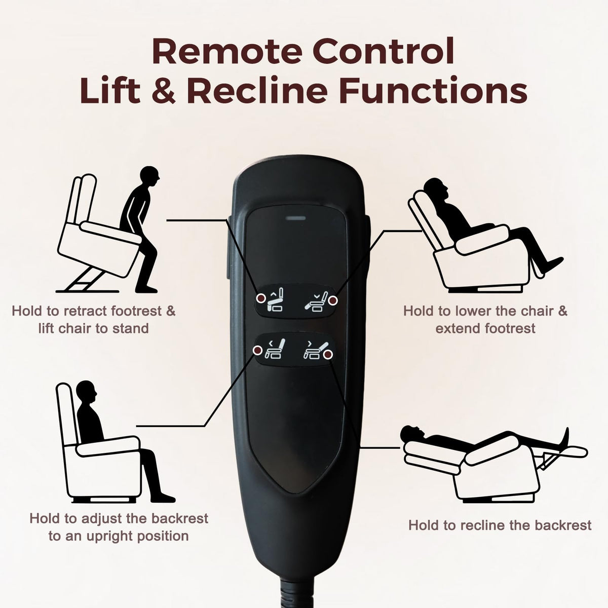 Oversized Massage Lift Recliner with Heat