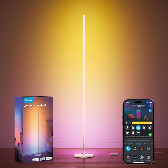 RGBIC LED Floor Lamp with Music Sync