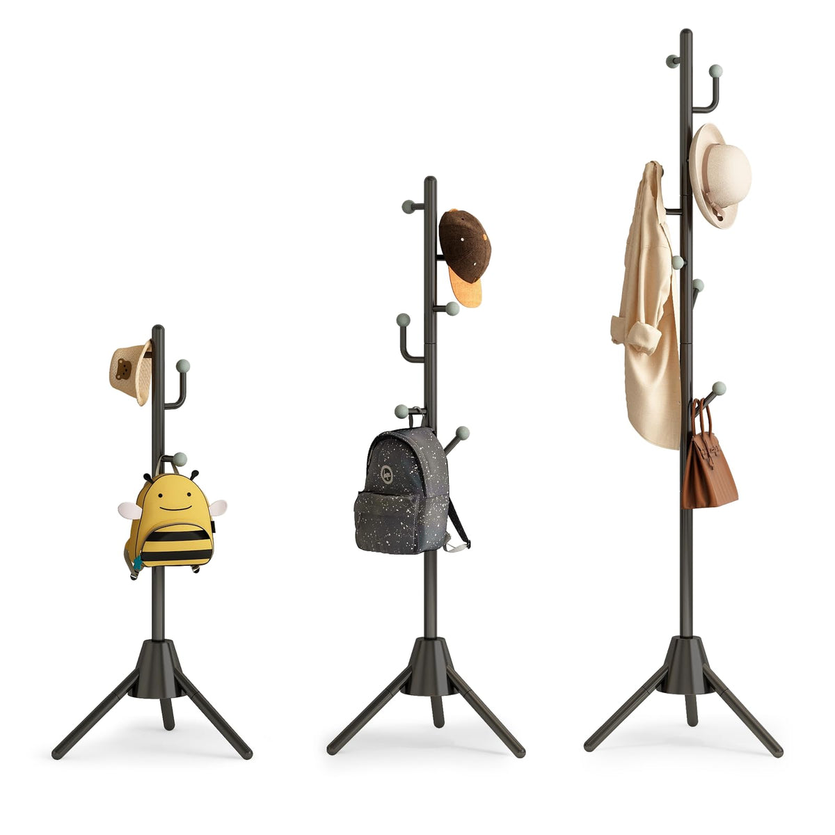 Adjustable Metal Coat Rack