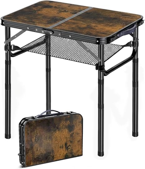 Folding TV Tray Table with Adjustable Height
