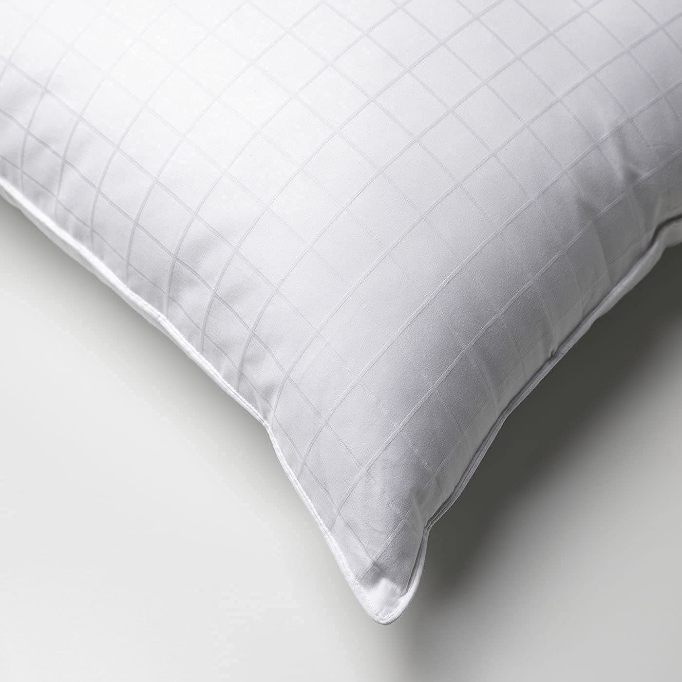 Sobel Westex Sobella Hotel Pillow Queen Size for Side Sleepers - 300TC 100% Cotton Cover with Gel Fiber Fill for Consistent Neck Support, Hotel and Resort Quality, Machine Washable, 20x30