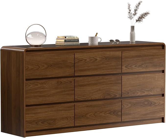 Walnut Soft-Close Dresser