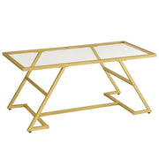 Gold Glass Coffee Table