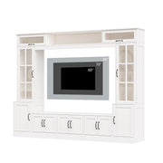 98" Wall Unit TV Stand with LED Lights