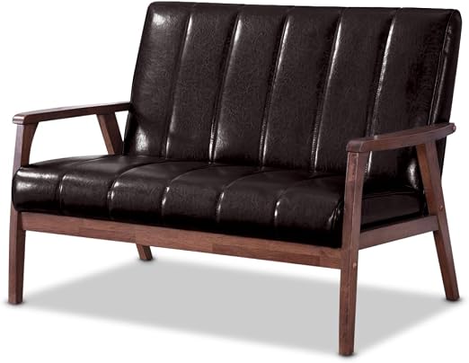 Mid-Century Modern 2-Seater Loveseat