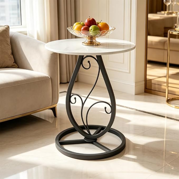 Round Marble Side Table