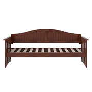 Solid Wood Twin Daybed with Beadboard Design & 2 Storage Drawers