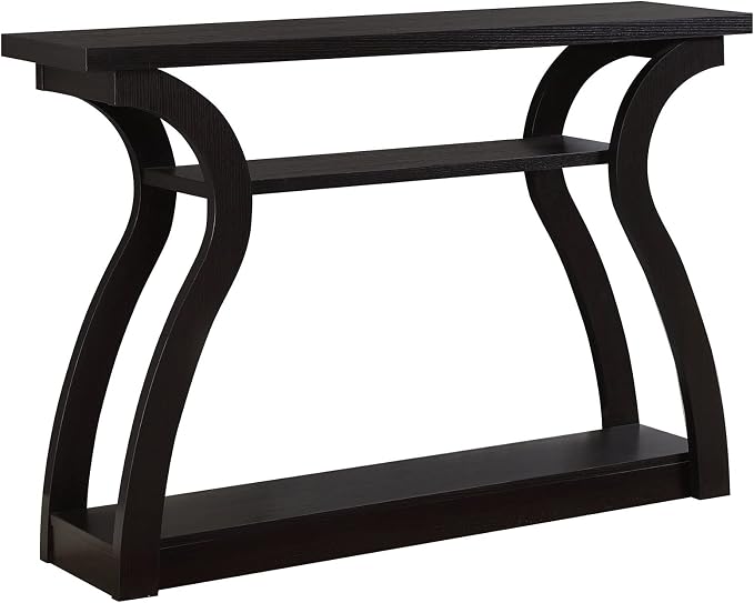Dark Taupe 3-Tier Console Table