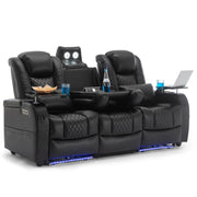 Home Theater Power Recliner Seating with LED Lighting