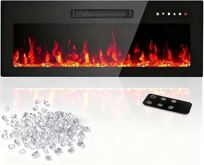 Smart Electric Fireplace – Wall Mount & Recessed