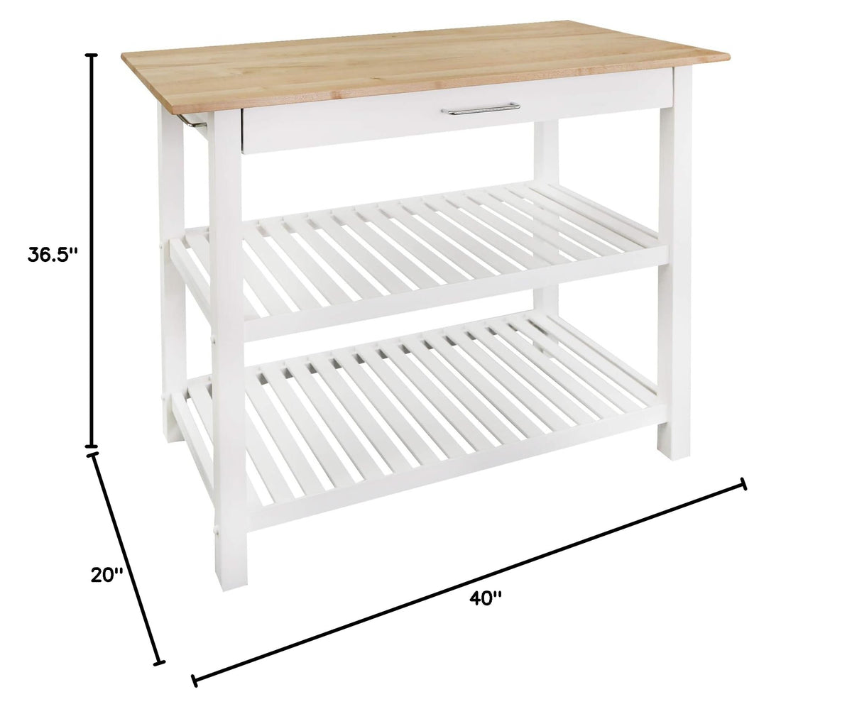 Solid Wood Kitchen Island