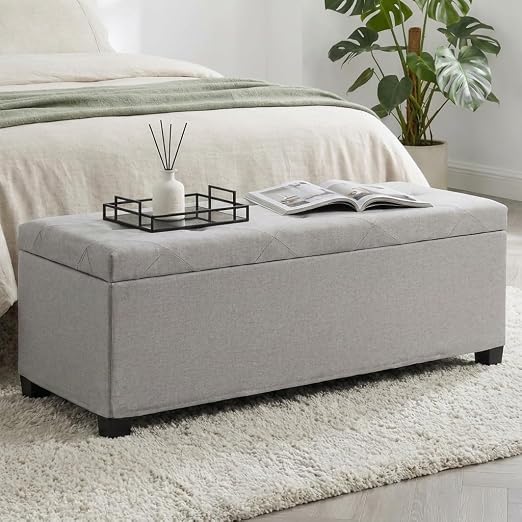 Large Storage Ottoman Bench with Lid