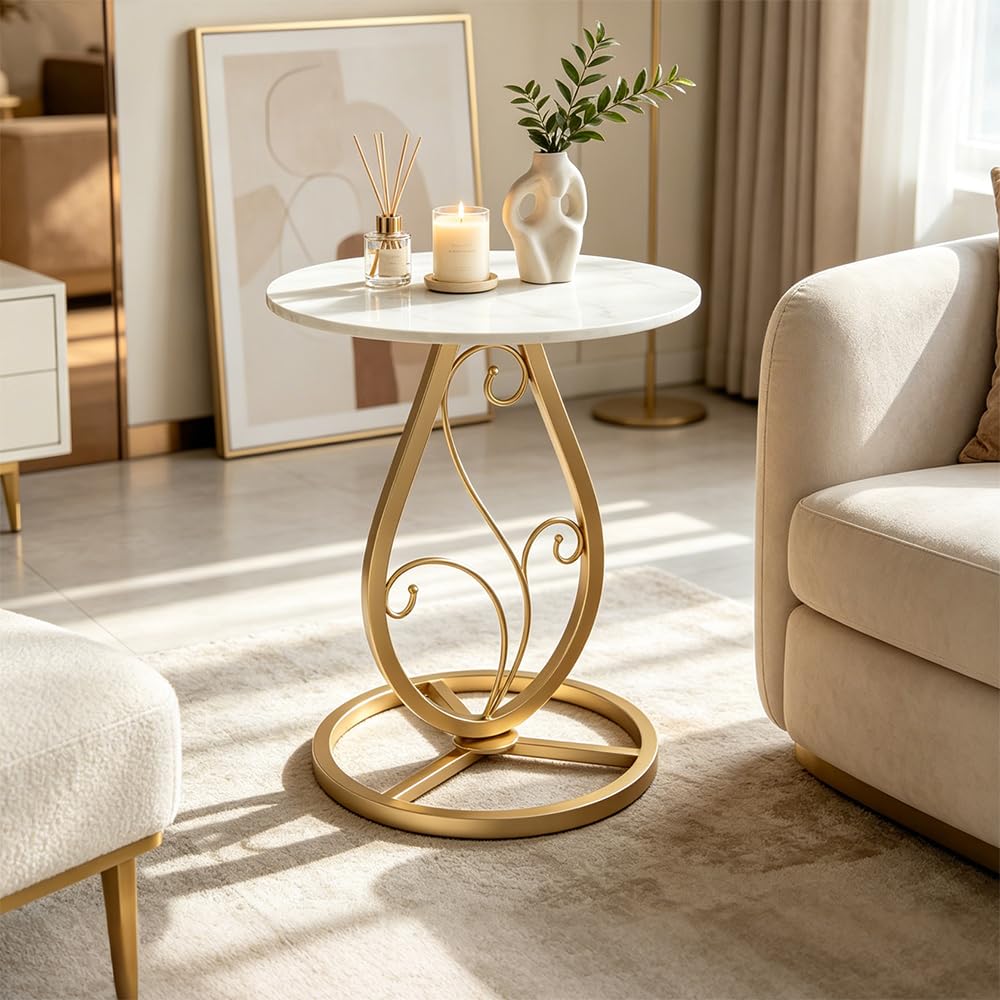 Round Marble Side Table