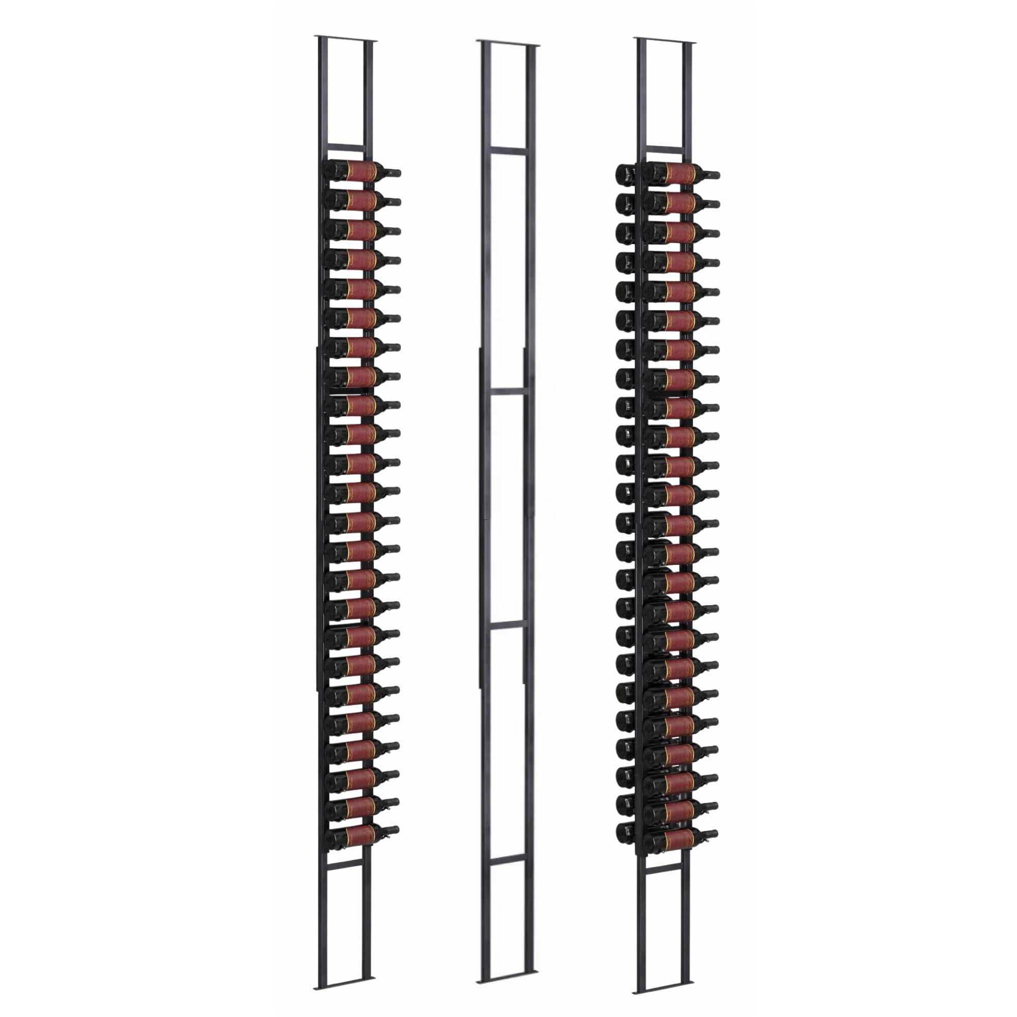 Jagged Ridge Wine Rooms Luxurious Floor-to-Ceiling Wine Rack Frame – 10 ft Height, Cut to Fit Ceilings Up to 10 ft, Modern Metal Design, Storage for Up to 144 Bottles (Racks Sold Separately)