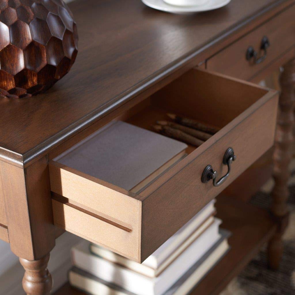 2-Drawer Wood Console Table