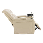Power Recliner Chair with Swivel, Tray Table & USB Port
