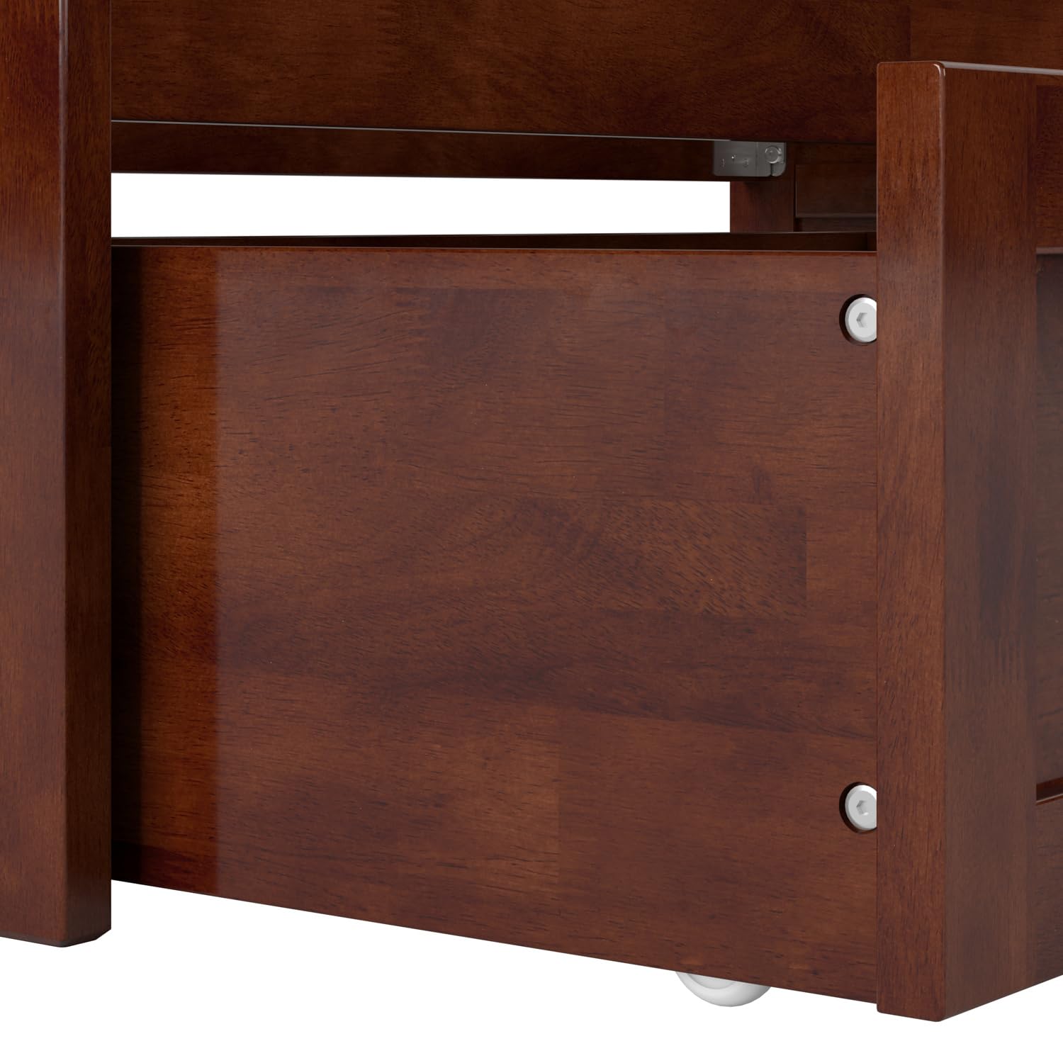 AFI, Acadia Twin Size Wood Daybed Frame with 2 Storage Drawers, Walnut (Brown)