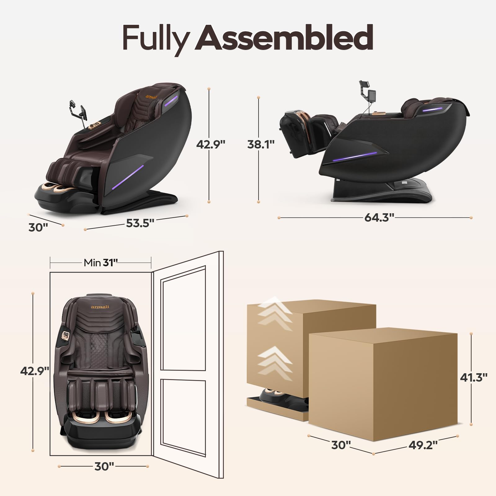 4D Zero Gravity SL-Track Massage Chair