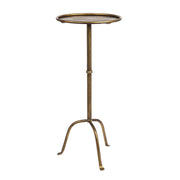Creative Co-Op Metal Martini Cocktail Table, Antique Brass