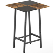 Square Bar Table with Footrest