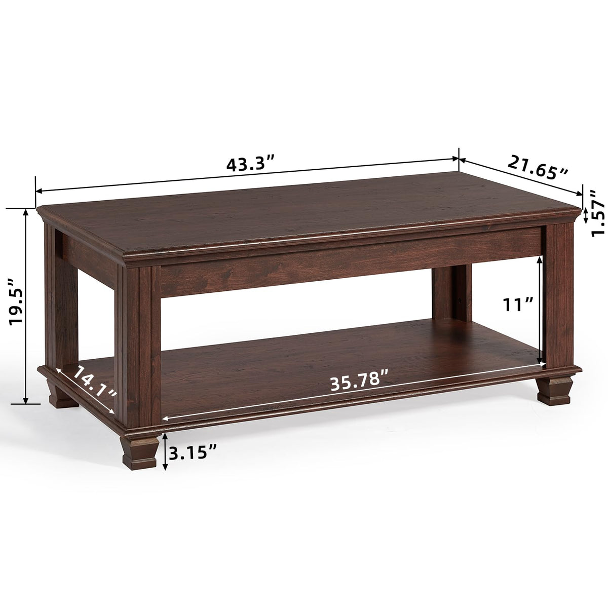 Farmhouse Storage Coffee Table