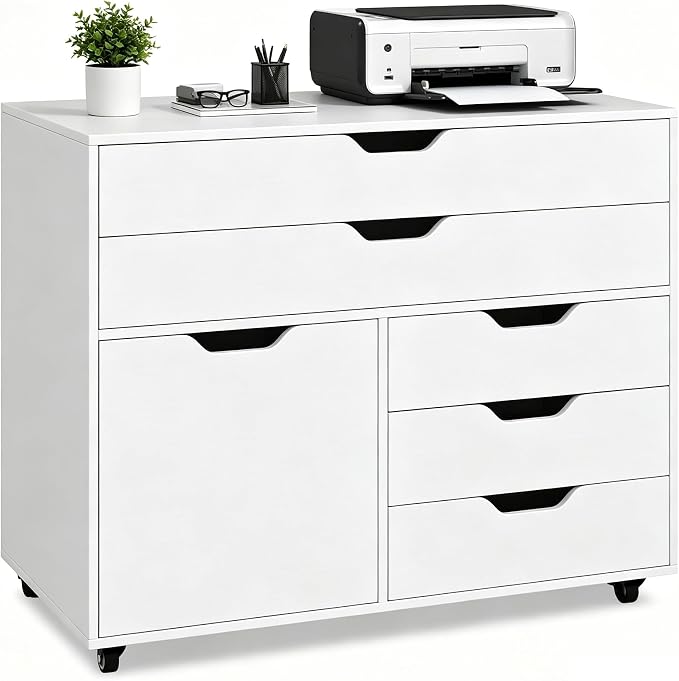 5-Drawer Rolling Storage Cabinet