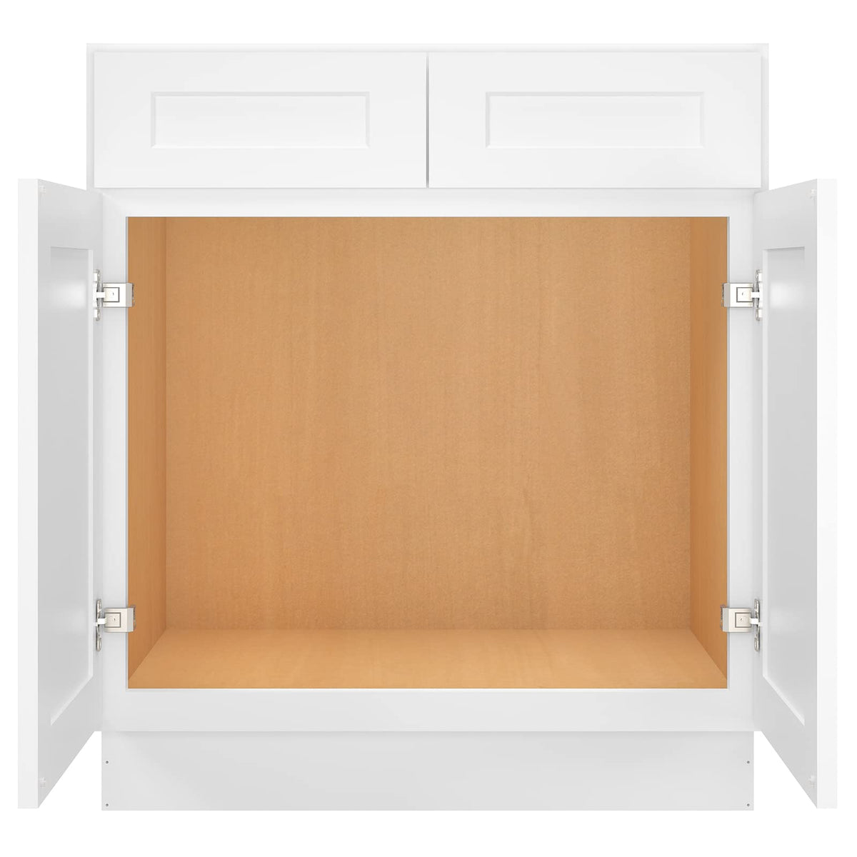 White Shaker Bathroom Vanity Base Cabinet